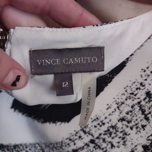 Stunning vibrant Vince Camuto brush stroke dress